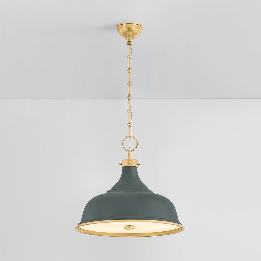 Hudson Valley Lighting Painted No.1 Pendant — MDS300-AGB/SSG