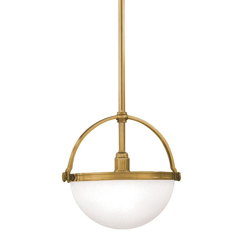 Hudson Valley Lighting Stratford Pendant — Aged Brass
