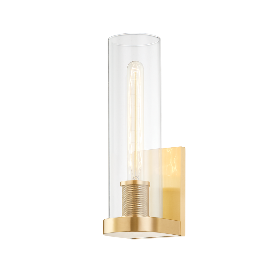 Hudson Valley Lighting Porter Wall Sconce — Aged Brass