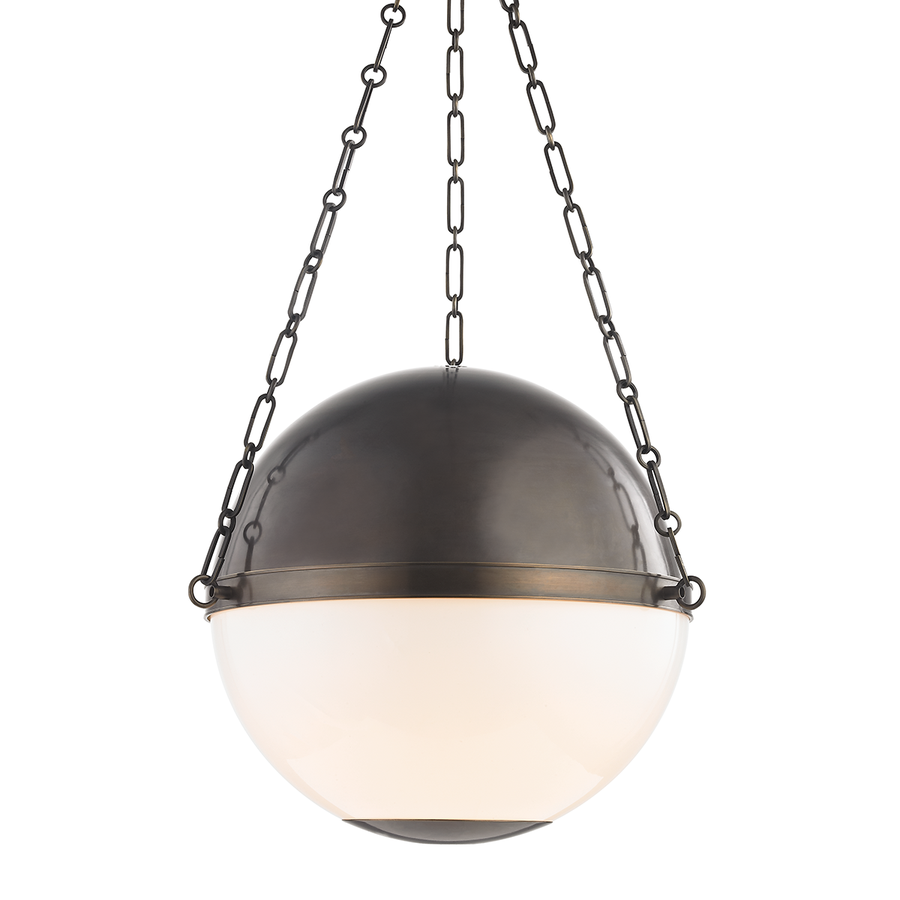 Hudson Valley Lighting Sphere No.2 Pendant — Distressed Bronze