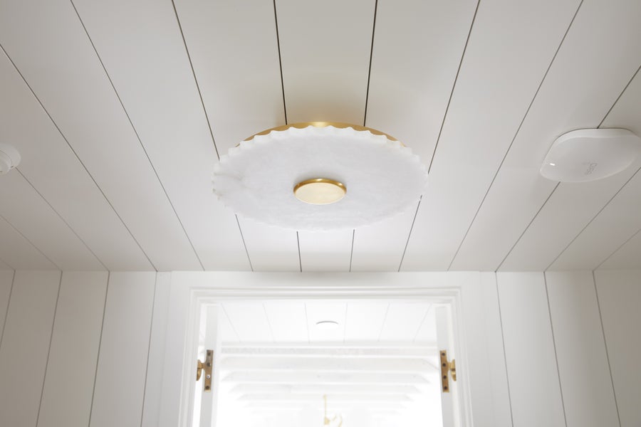 Hudson Valley Lighting Highland Falls Flush Mount — Aged Brass
