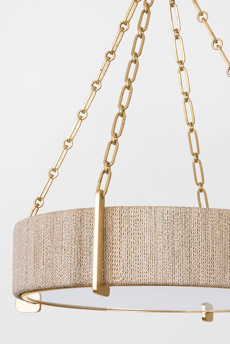 Hudson Valley Lighting QUEBEC Chandelier — Gold Leaf