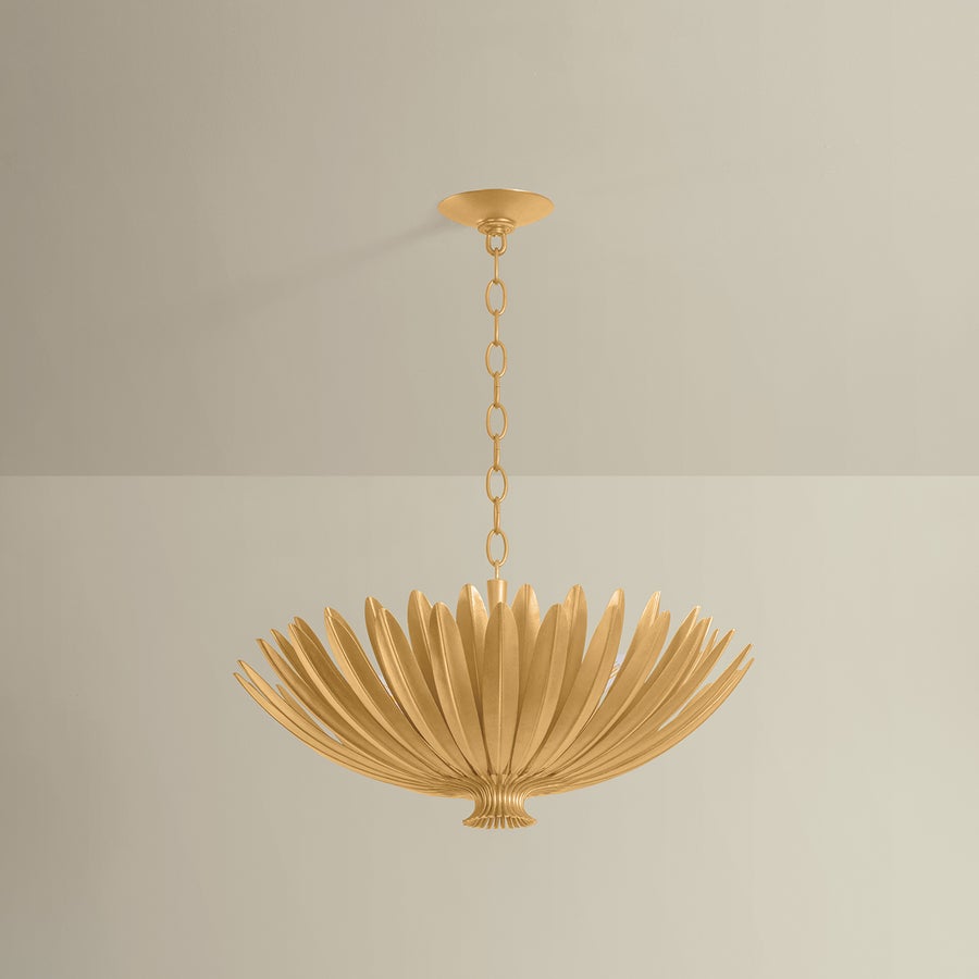 Hudson Valley Lighting Whitfield Chandelier — Vintage Gold Leaf