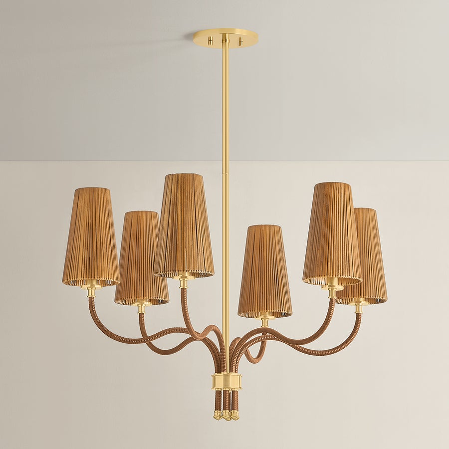 Hudson Valley Lighting Atwood Chandelier — Aged Brass