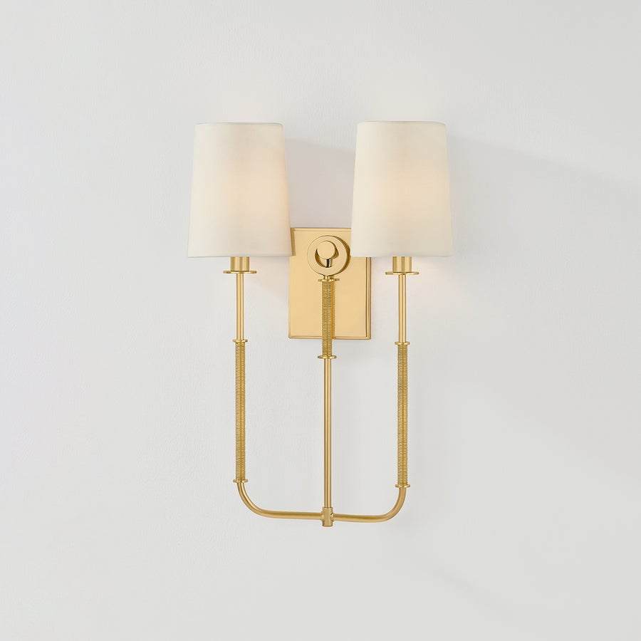 Hudson Valley Lighting GLENMONT Wall Sconce — Aged Brass
