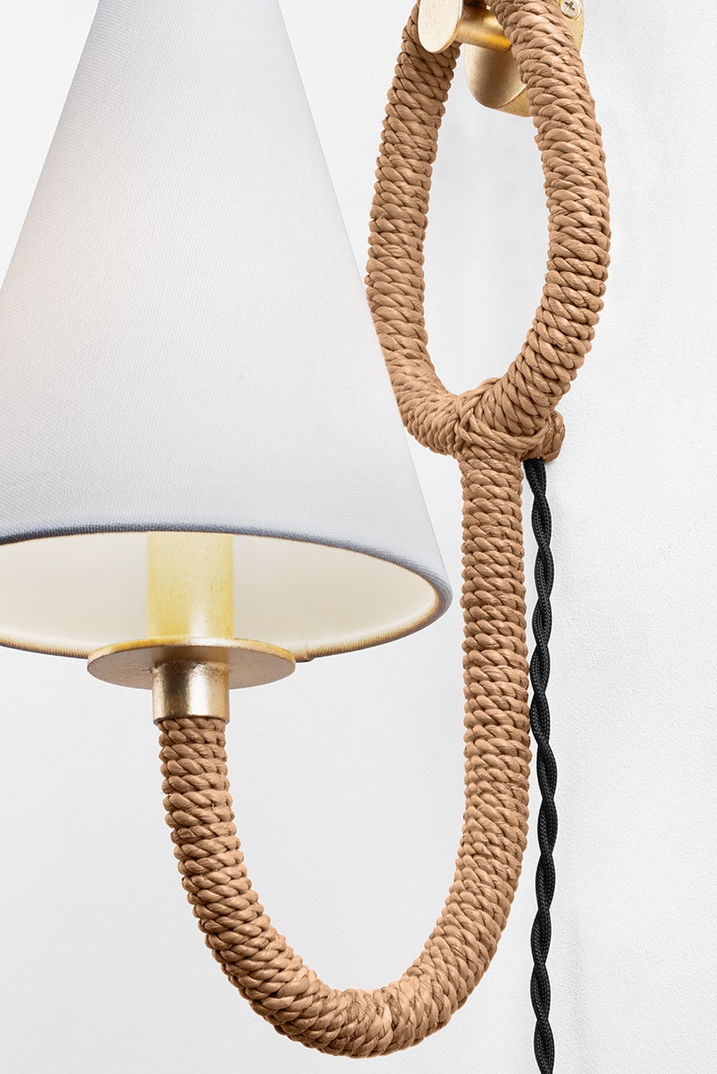 Troy Lighting DEAVER Plug-in Sconce — PTL1215-VGL