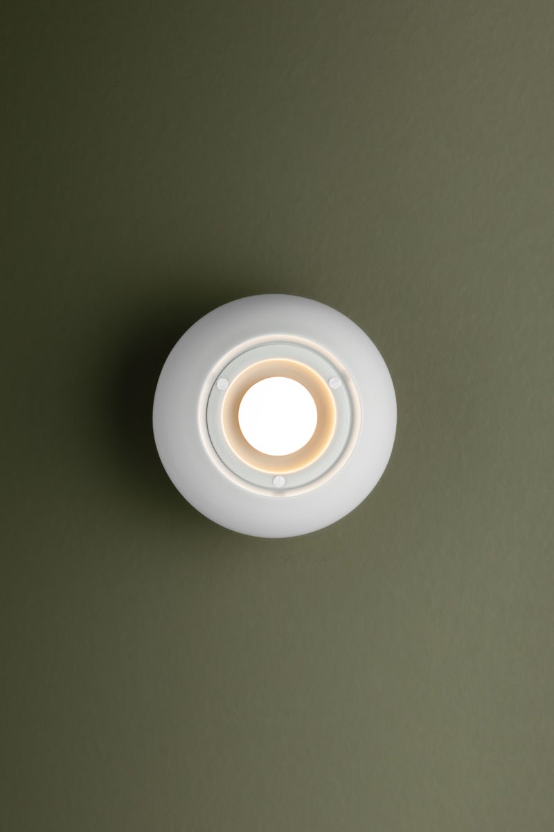 Troy Lighting ODIN Flush Mount — C1406-PBR/SWH