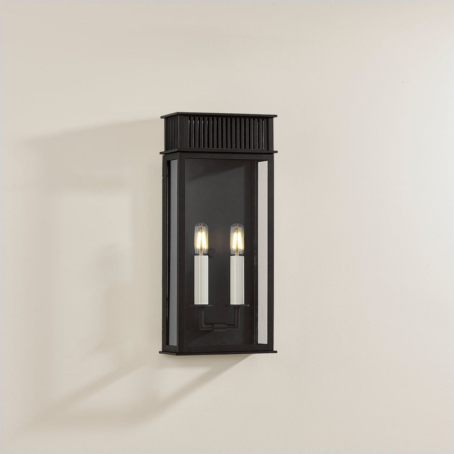 Troy Lighting Gridley Exterior Wall Sconce — B6018-TBK