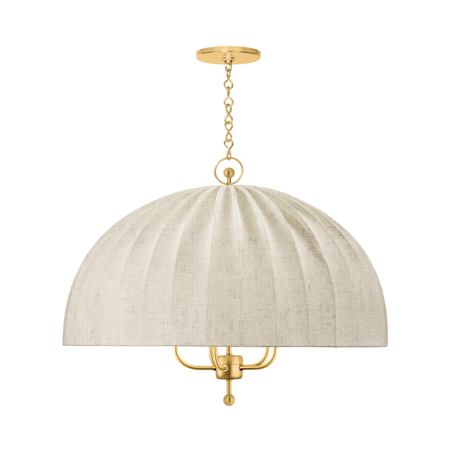 Hudson Valley Lighting PALMETTO Chandelier — Aged Brass