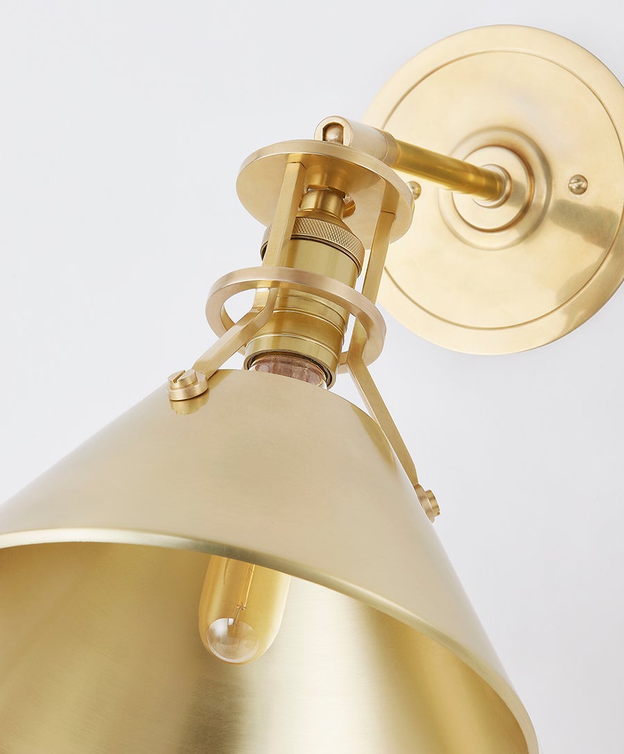 Hudson Valley Lighting METAL NO. 2 Wall Sconce — Aged Brass