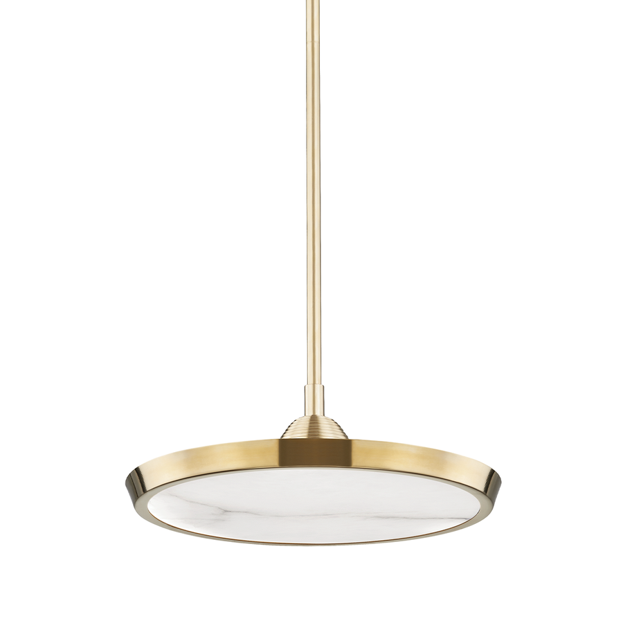 Hudson Valley Lighting Draper Pendant — Aged Brass