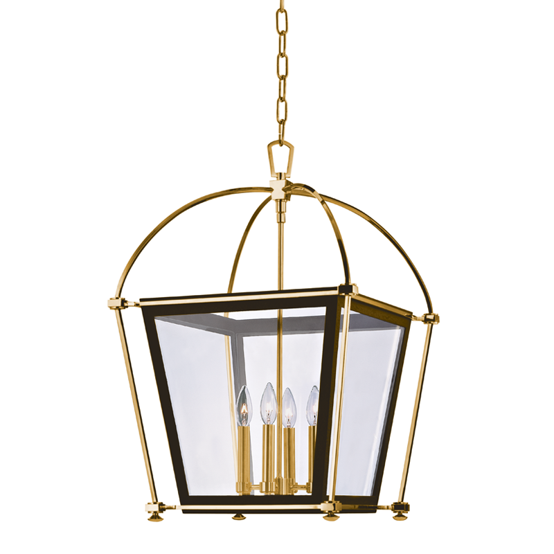 Hudson Valley Lighting Hollis Lantern — Aged Brass