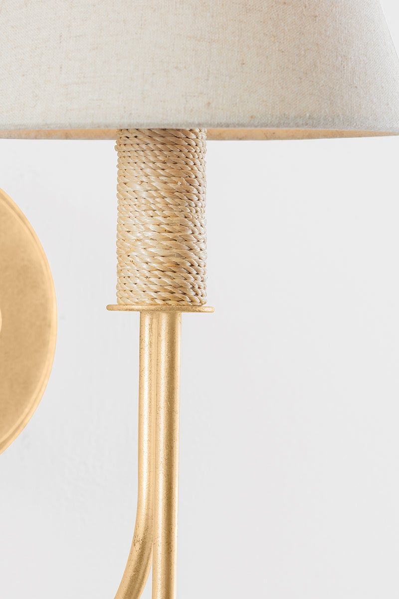 Hudson Valley Lighting WARRENSBURG Wall Sconce — Vintage Gold Leaf