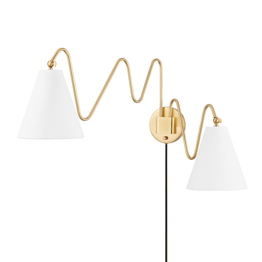 Mitzi Onda Plug-In Sconce — HL699102-AGB