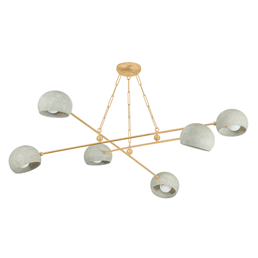 Hudson Valley Lighting TURNER Chandelier — 3106-VGL/LWP