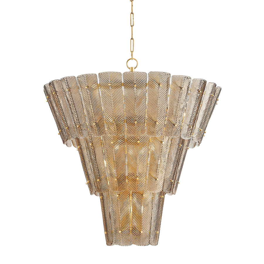 Hudson Valley Lighting CASSIAN Chandelier — Vintage Gold Leaf