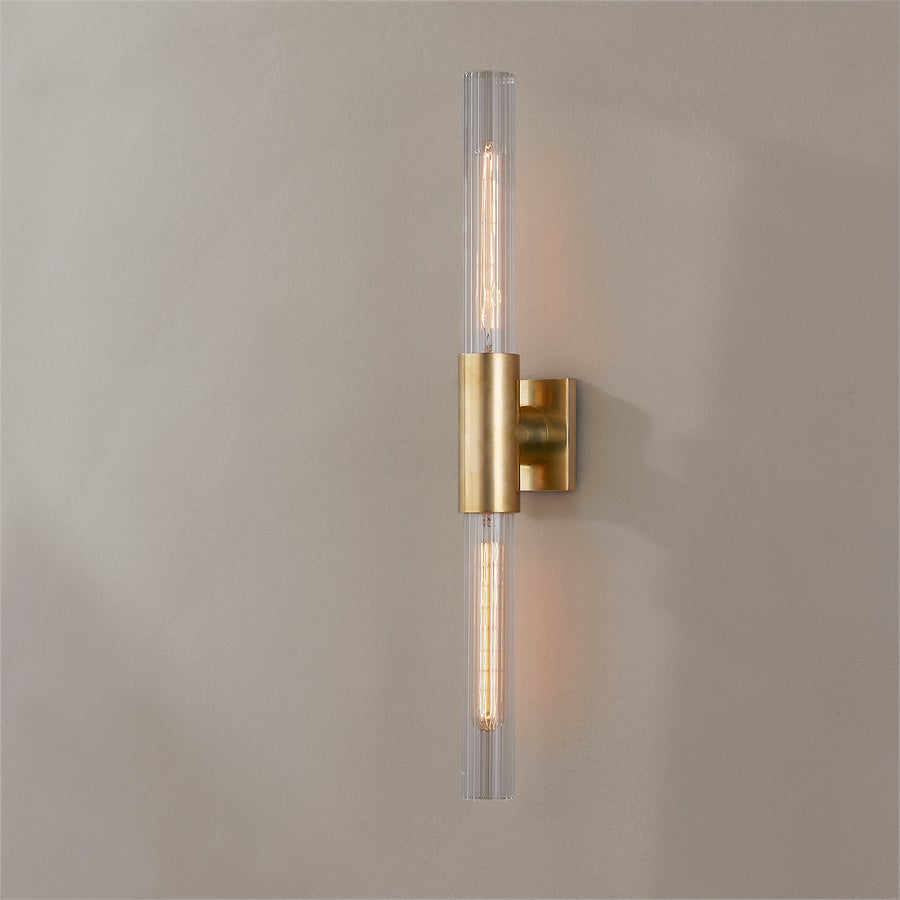 Hudson Valley Lighting Asher Wall Sconce — Aged Brass