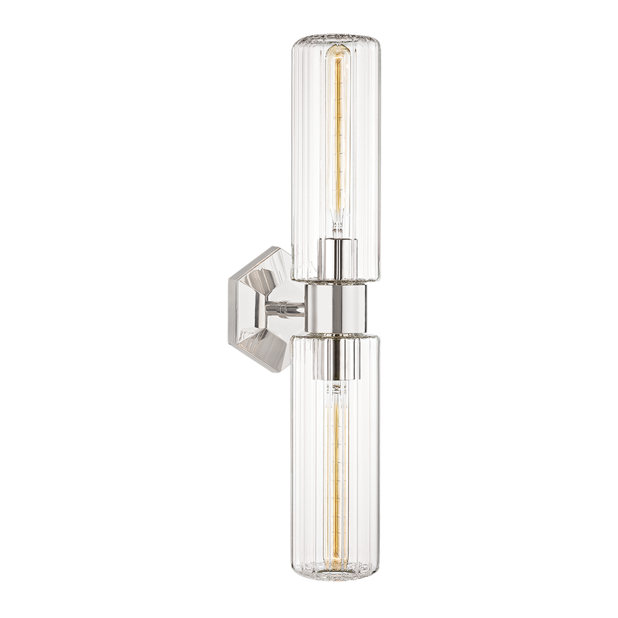 Hudson Valley Lighting Roebling Wall Sconce — Polished Nickel