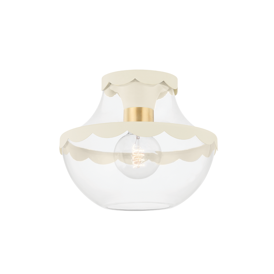 Mitzi Alaina Semi Flush — H668601-AGB/SCR