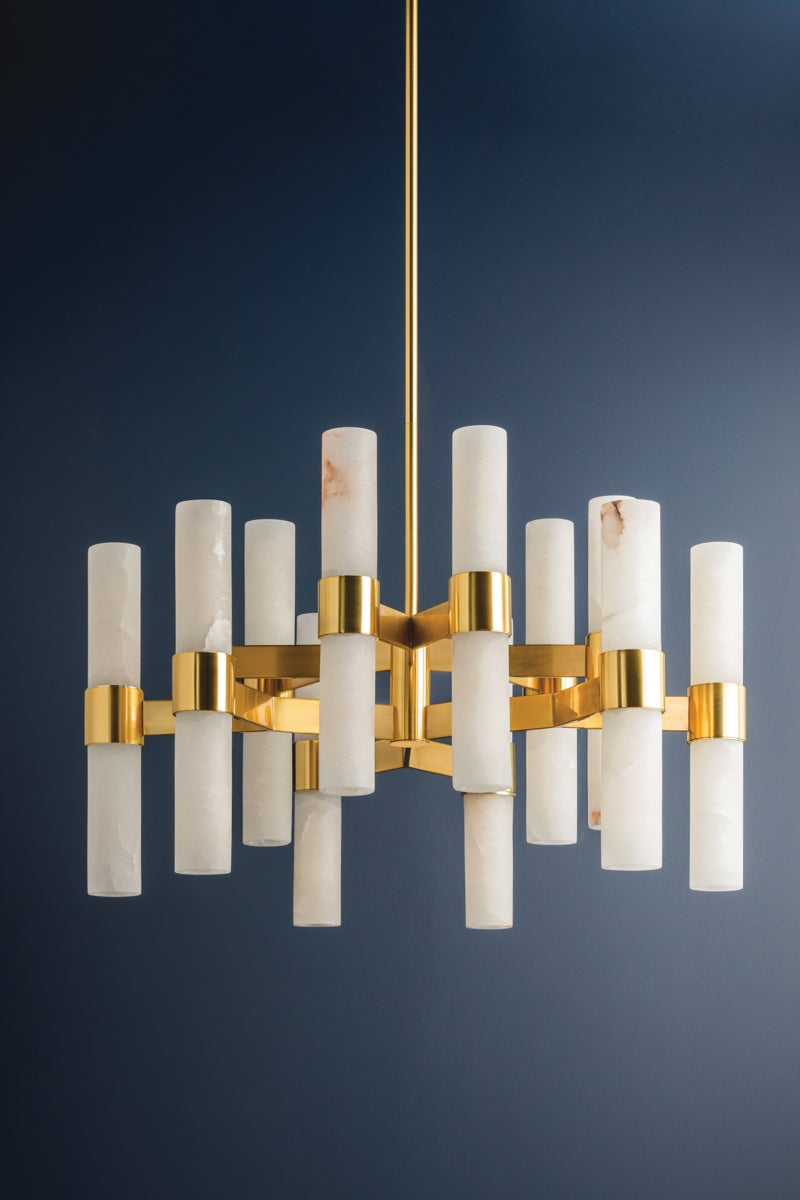 Hudson Valley Lighting STOWE Chandelier — Aged Brass