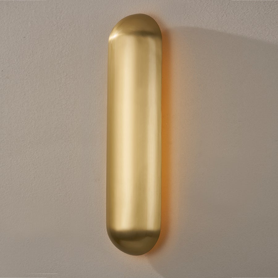 Hudson Valley Lighting Wheeler Wall Sconce — Aged Brass