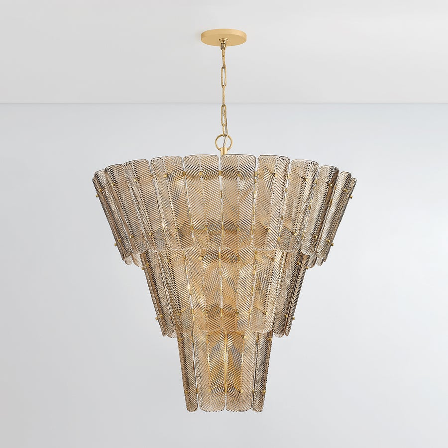 Hudson Valley Lighting CASSIAN Chandelier — Vintage Gold Leaf
