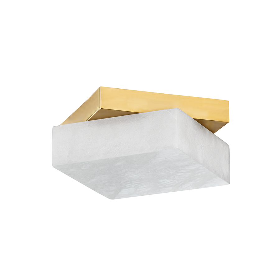 Hudson Valley Lighting Brockton Flush Mount — Aged Brass