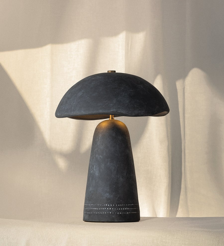 Troy Lighting Soloma Table Lamp — PTL1222-PBR/CAA