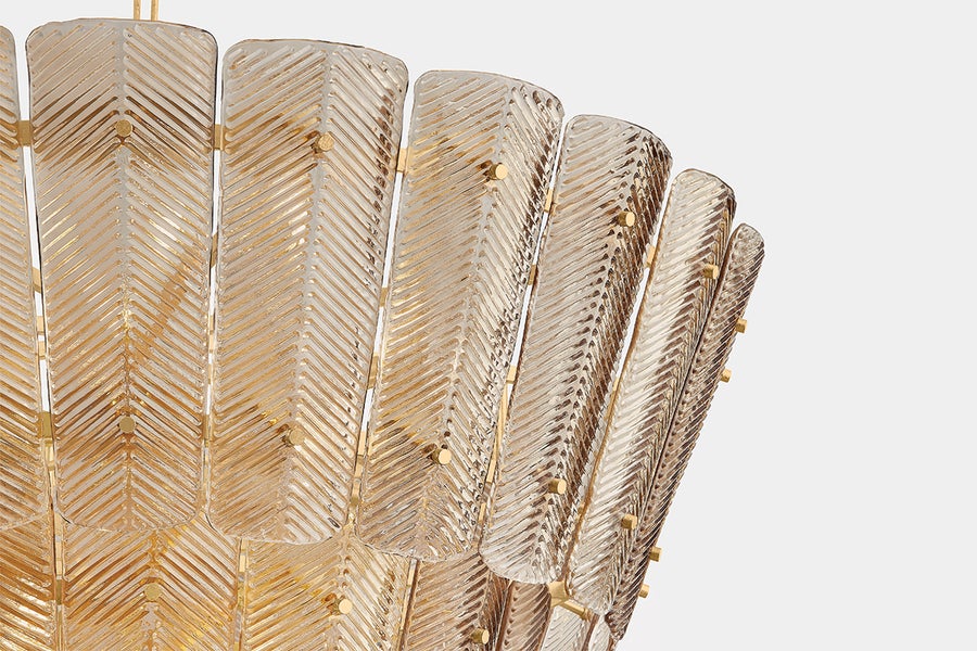 Hudson Valley Lighting CASSIAN Chandelier — Vintage Gold Leaf