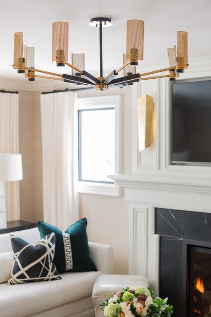 Troy Lighting Pilsen Chandelier — F6878-SFB/PBR
