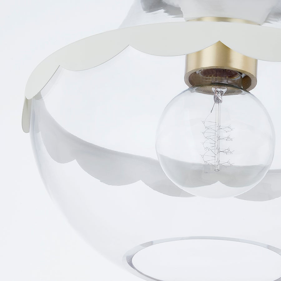 Mitzi Alaina Semi Flush — H668601-AGB/SCR