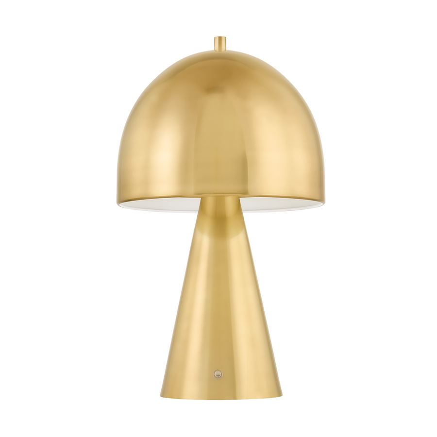 Hudson Valley Lighting HOPKINTON Rechargeable Table Lamp — Aged Brass