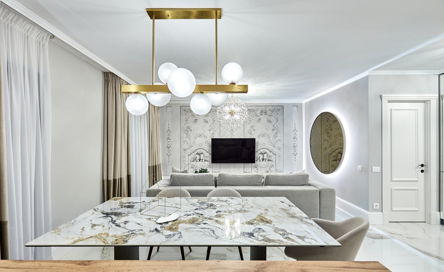 Hudson Valley Lighting Dunkirk Chandelier — Aged Brass