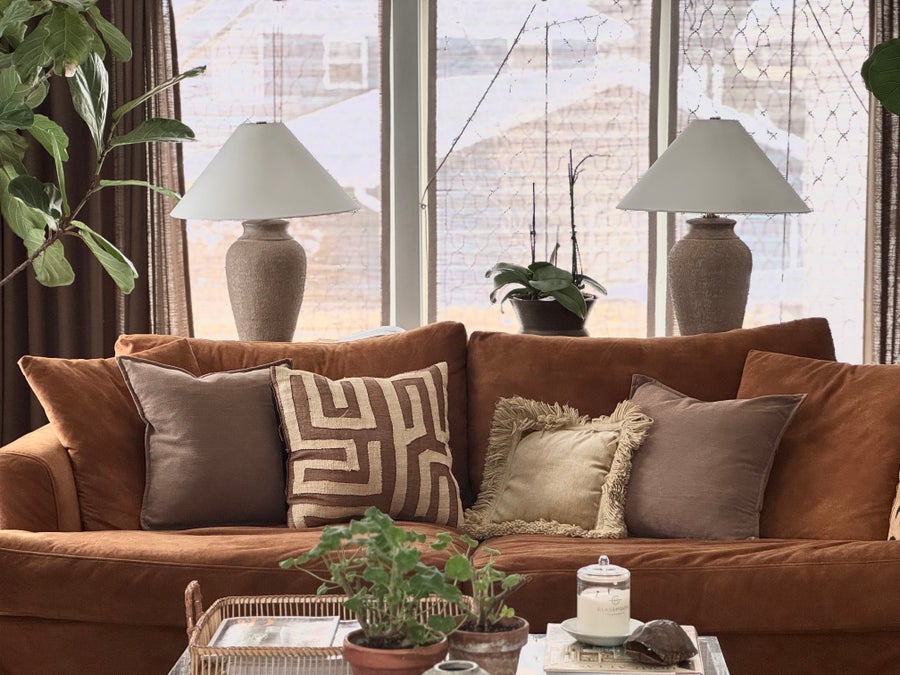 Troy Lighting Vessel Table Lamp — PTL1729-PBR/CTU