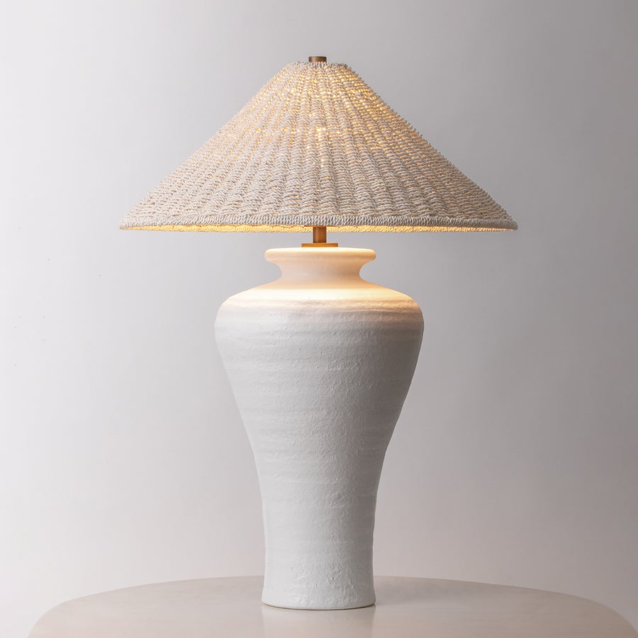 Troy Lighting Pezante TABLE LAMP — PTL1029-PBR/CLW