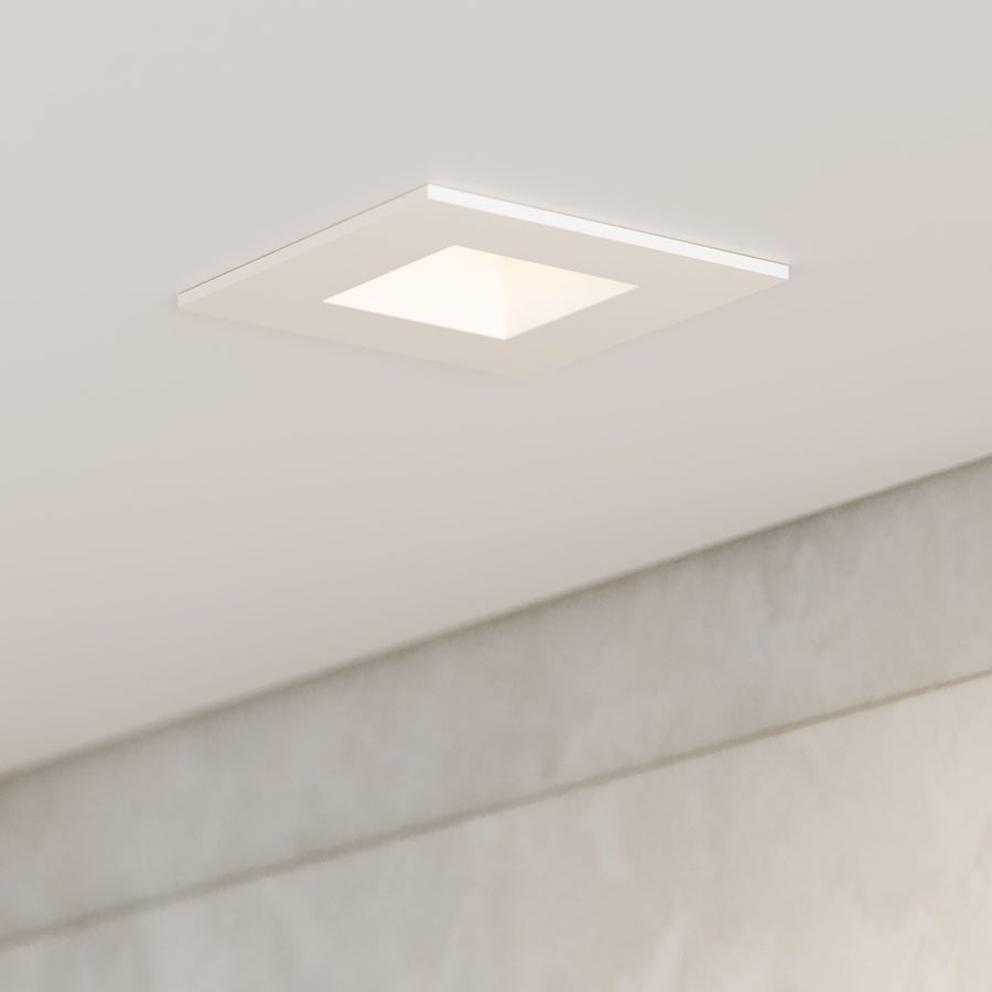 CSL CSL Forme 3" LED Recessed Downlight, Adjustable Aim, Remodel, Square White Trim, 2700K — DLT3ARIC-27-SASTWT