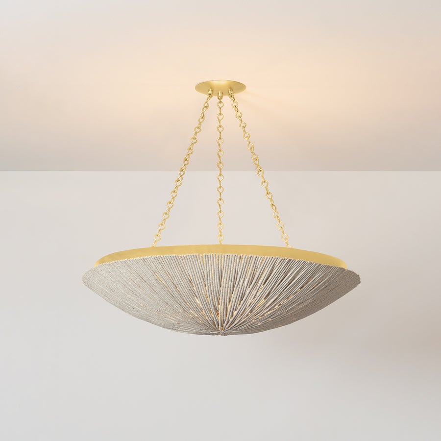 Hudson Valley Lighting SUMMERSIDE Pendant — Vintage Gold Leaf