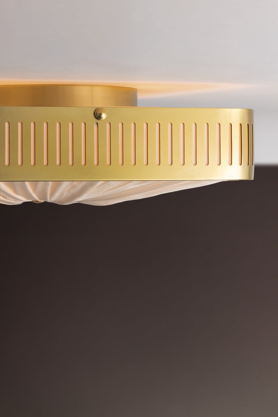 Hudson Valley Lighting Henri Semi Flush — Aged Brass