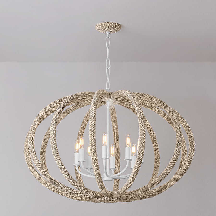 Hudson Valley Lighting LEWISTON CHANDELIER — White Plaster