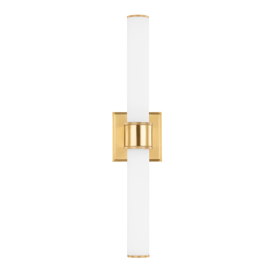 Hudson Valley Lighting Mill Valley Wall Sconce — Aged Brass