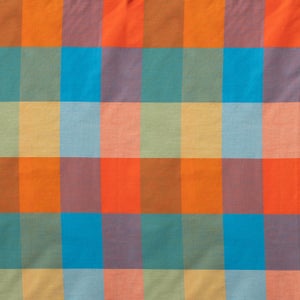 Woven Plaid Duvet in Multicolor thumbnail 2