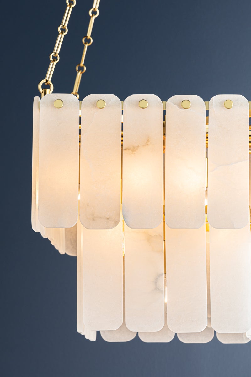 Hudson Valley Lighting MOISSANITE CHANDELIER — Aged Brass