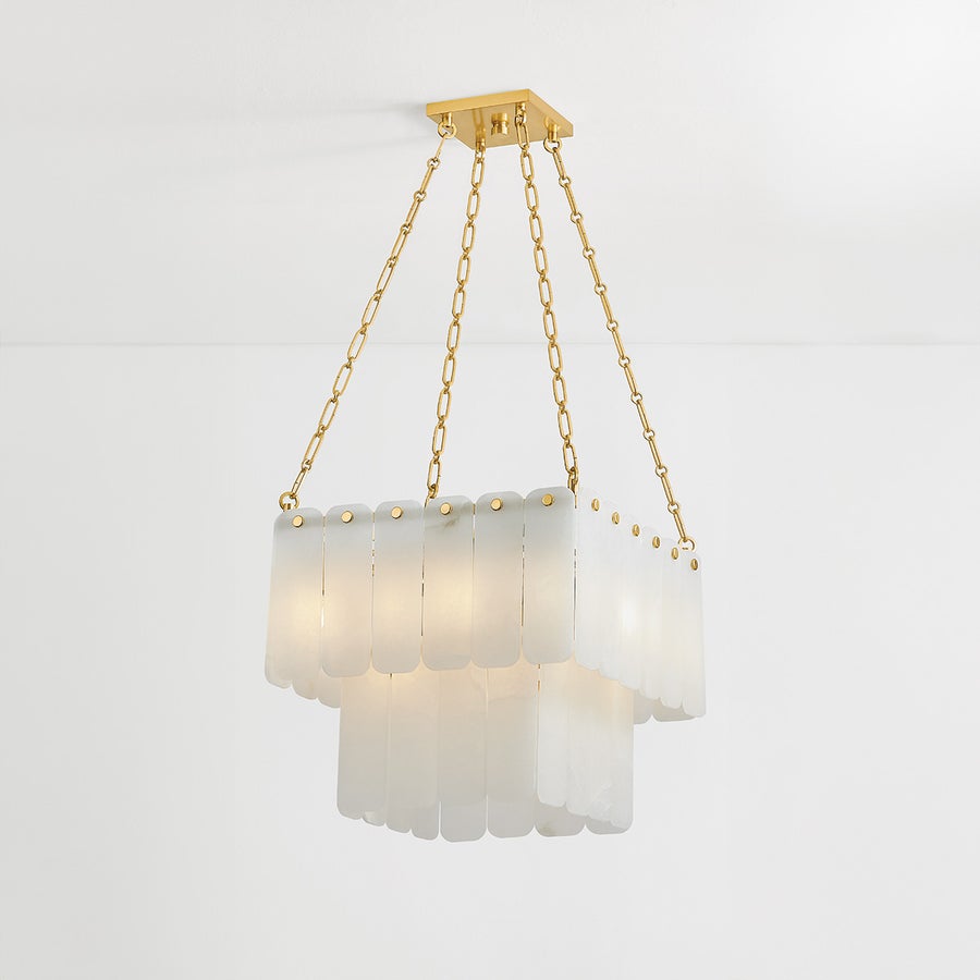 Hudson Valley Lighting MOISSANITE CHANDELIER — Aged Brass