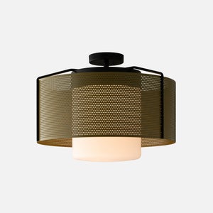 Swell Flush Mount in Olive Satin thumbnail