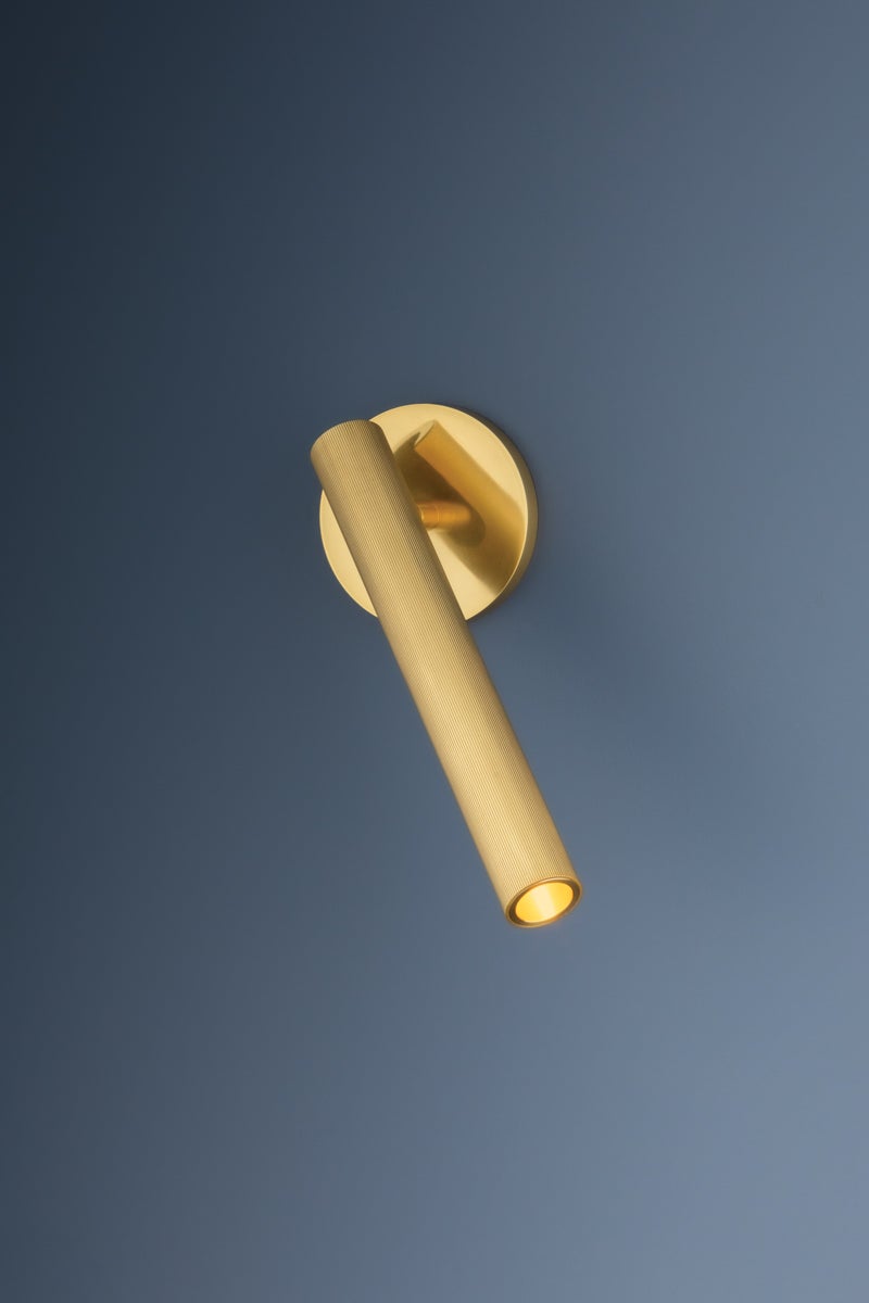 Hudson Valley Lighting SIMEON Wall Sconce — Aged Brass