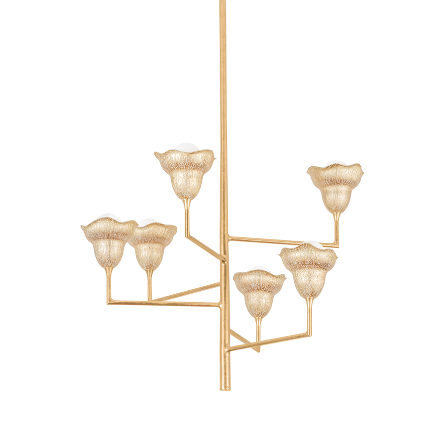 Hudson Valley Lighting ALORA Chandelier — 1286-VGL/GLI