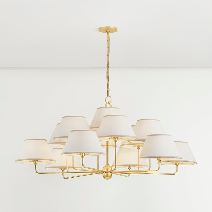 Hudson Valley Lighting DURLAND Chandelier — Aged Brass