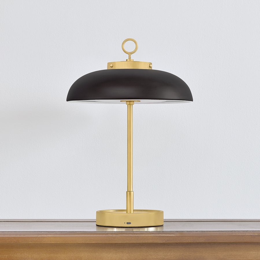 Hudson Valley Lighting HECTOR Rechargeable Table Lamp — L3131-AGB/DB