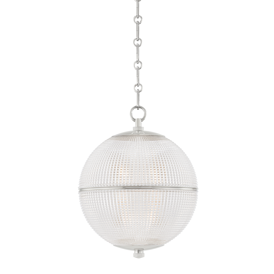 Hudson Valley Lighting Sphere No. 3 Pendant — Polished Nickel