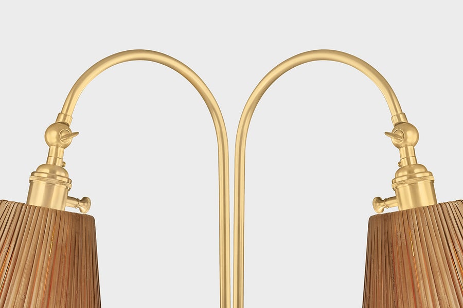 Hudson Valley Lighting RUTHIN Floor Lamp — Aged Brass